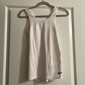 Nike White Athletic Tank